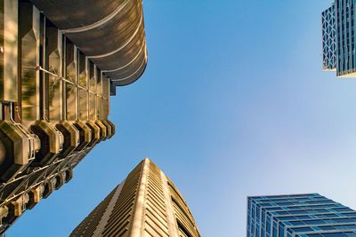 Low angle view of skyscrapers