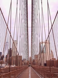 View of suspension bridge