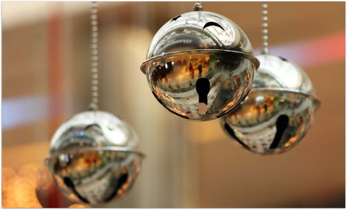 Close-up of reflection
