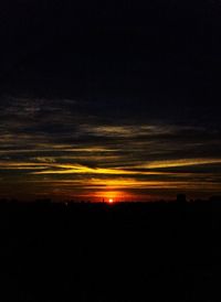 Scenic view of sky at night