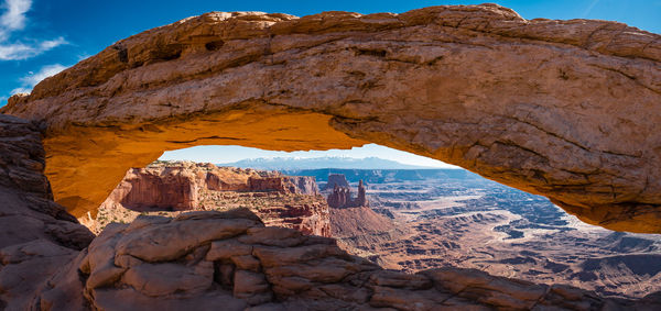 View of rock formations