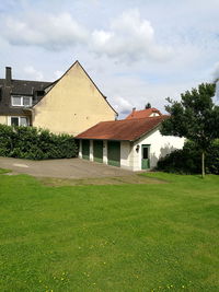 Houses against sky