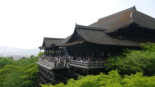 Low angle view of temple