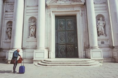 Statue of historic building