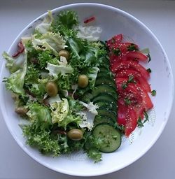 Close-up of salad in plate