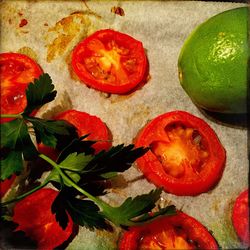 Close-up of red tomatoes