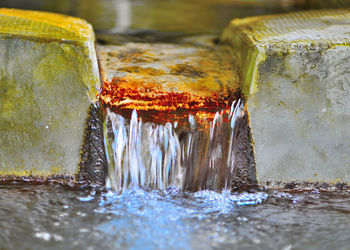 Close-up of water in container