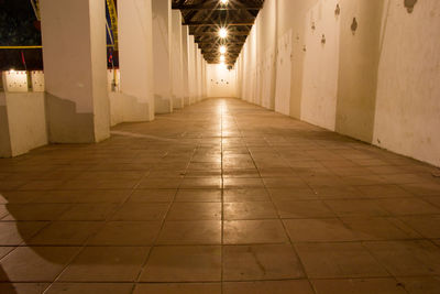 Empty corridor of building