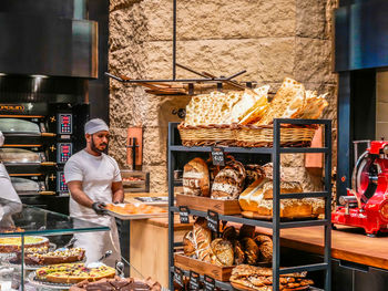 Man working at store