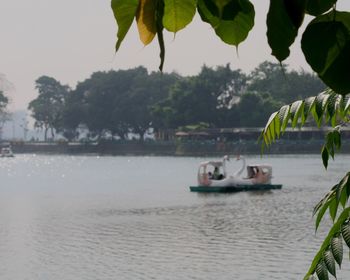 Boats in river