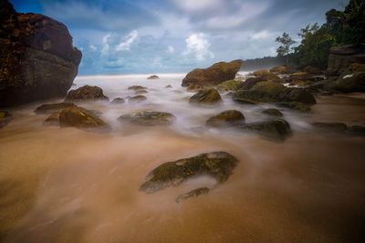 Scenic view of sea against sky