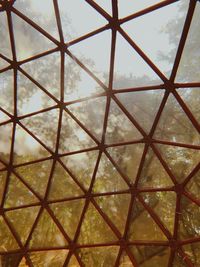 Low angle view of skylight against sky