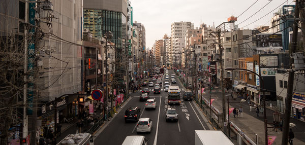 City street with buildings in background