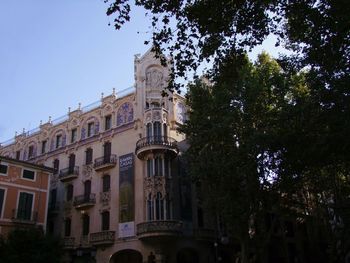 Low angle view of historic building against sky