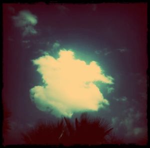Low angle view of cloudy sky
