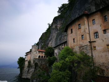 Low angle view of buildings against sky