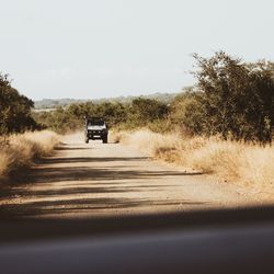 Road passing through a desert