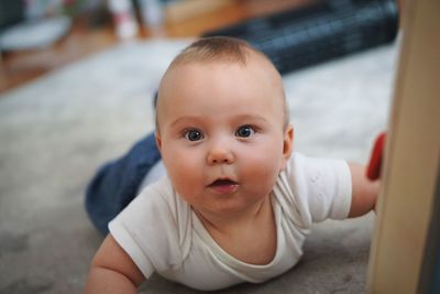 Portrait of cute baby girl