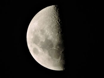 Low angle view of moon in sky