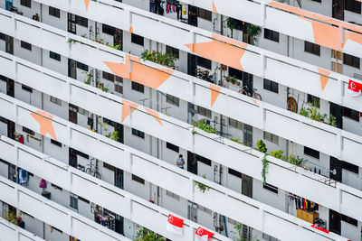 Full frame shot of residential building
