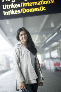 Young woman at airport