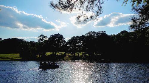 Scenic view of river against sky