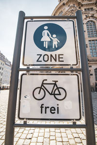 Low angle view of road sign