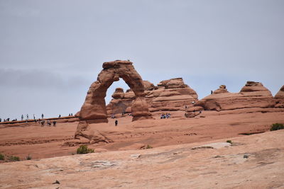 Rock formations in a desert