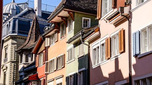 Low angle view of residential building