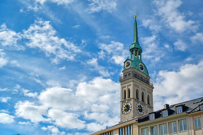 Low angle view of building against sky