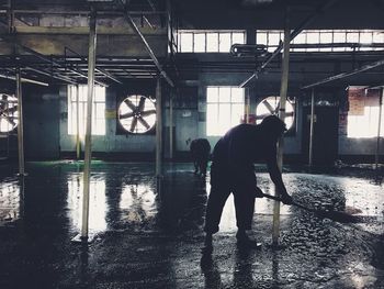 Man working in factory