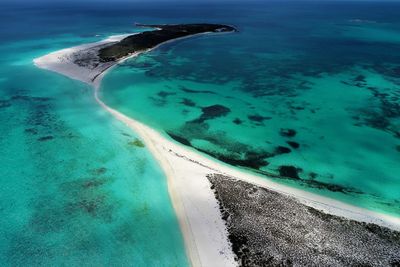 Aerial view of sea