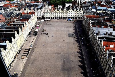 Panoramic view of people in row