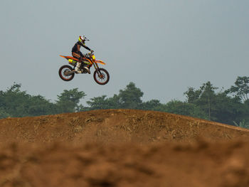 Motocross on race