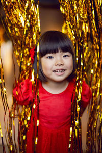 Portrait of girl looking away