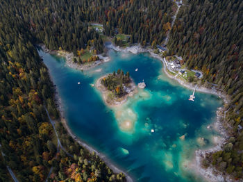 High angle view of water