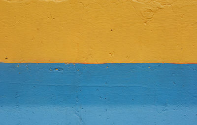 Full frame shot of yellow wall
