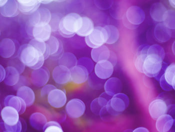 Defocused image of illuminated lights