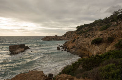 Scenic view of sea against sky