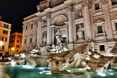 View of fountain in front of building