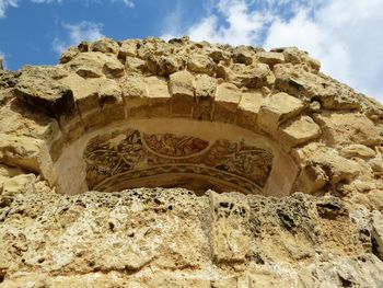 Low angle view of old ruins