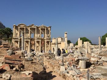 Old ruins against clear sky