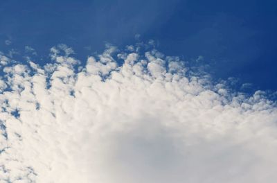 Low angle view of clouds in sky