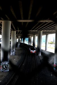 Columns in colonnade