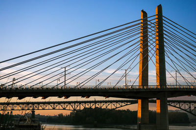 Bridge over willamette river, portland, oregon