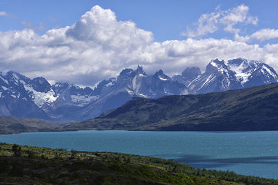 Amazing landscape at torres del paine national park, chile.