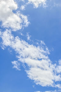 Low angle view of clouds in sky