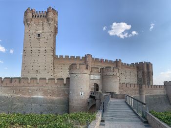 Low angle view of castle against sky