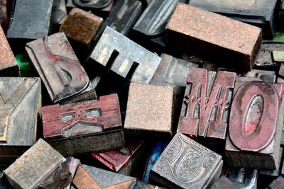 Full frame shot of firewood