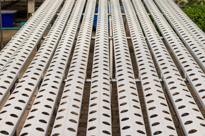 Full frame shot of metallic structure